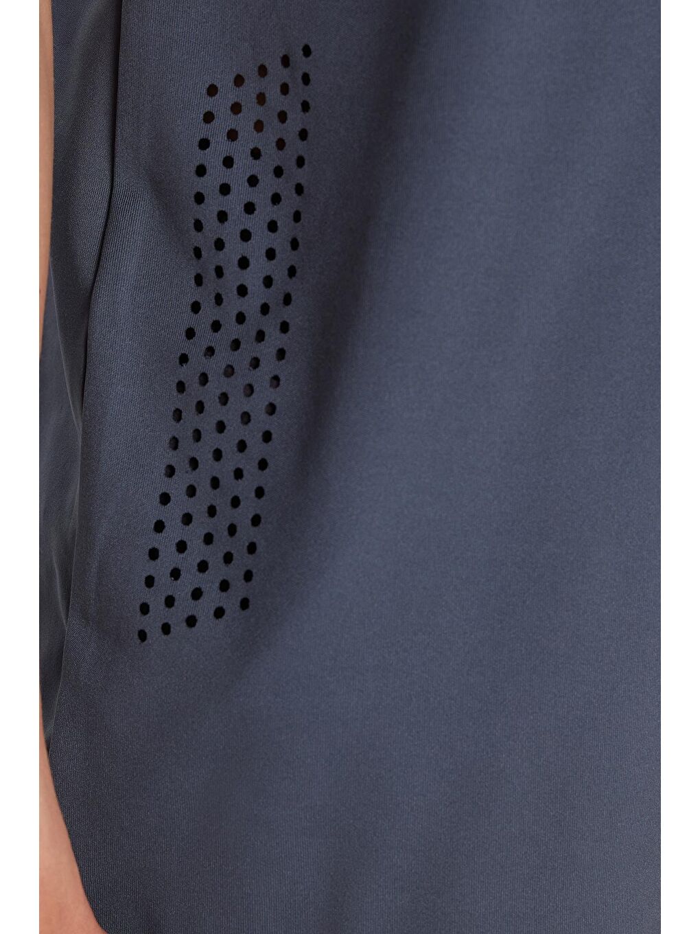 Erkek Standart Fit Pamuklu Düz Basic Baskılı Bisiklet Yaka Gri Tişört-1