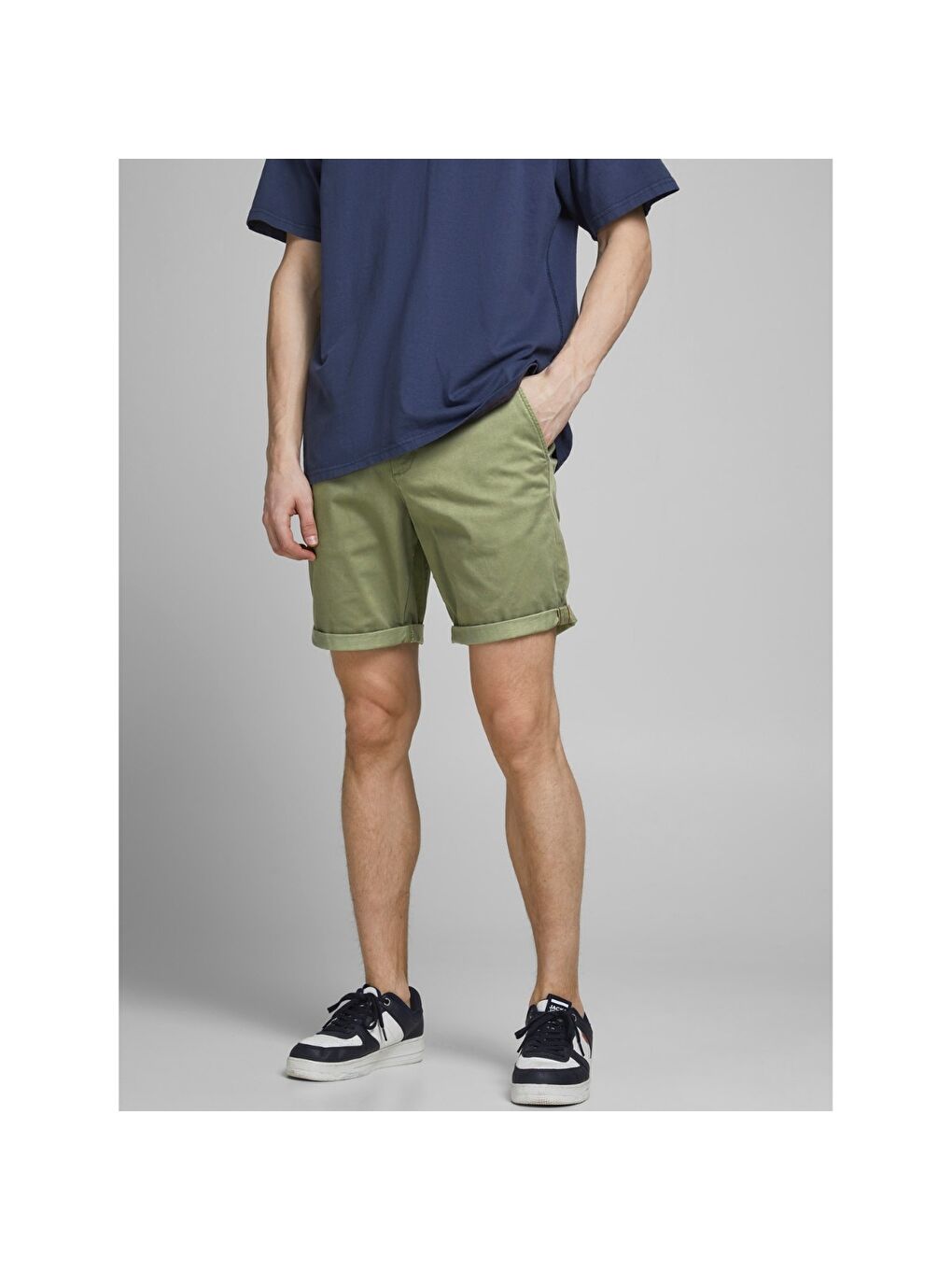 Bowie Solid Erkek Haki Şort-2