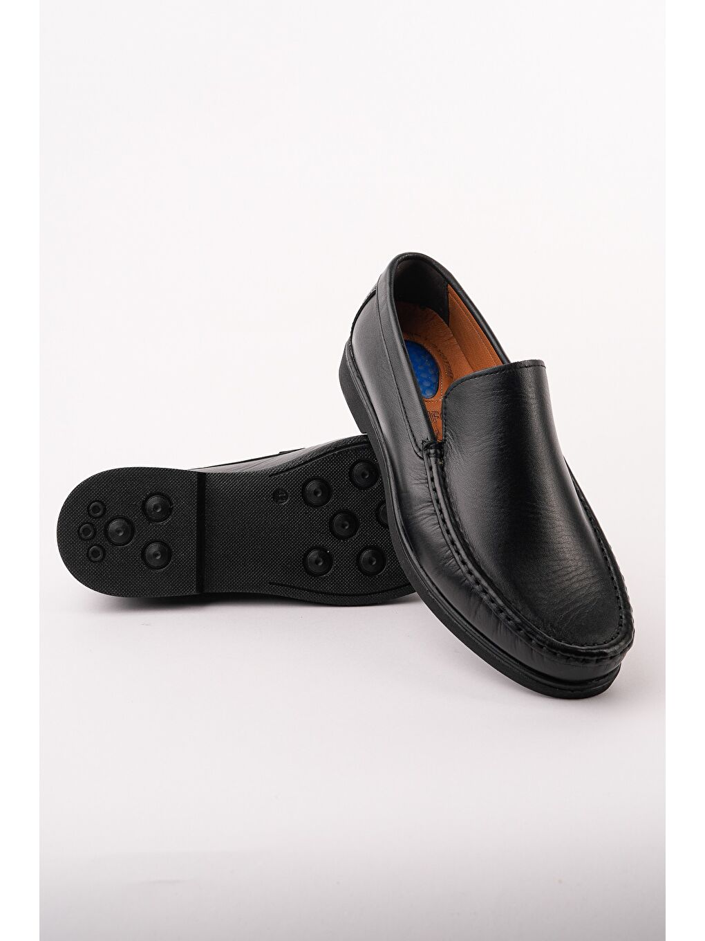 Siyah WİNSOR Hakiki Deri Bağcıksız Rahat Taban Erkek Günlük Klasik Loafer Ayakkabı-4