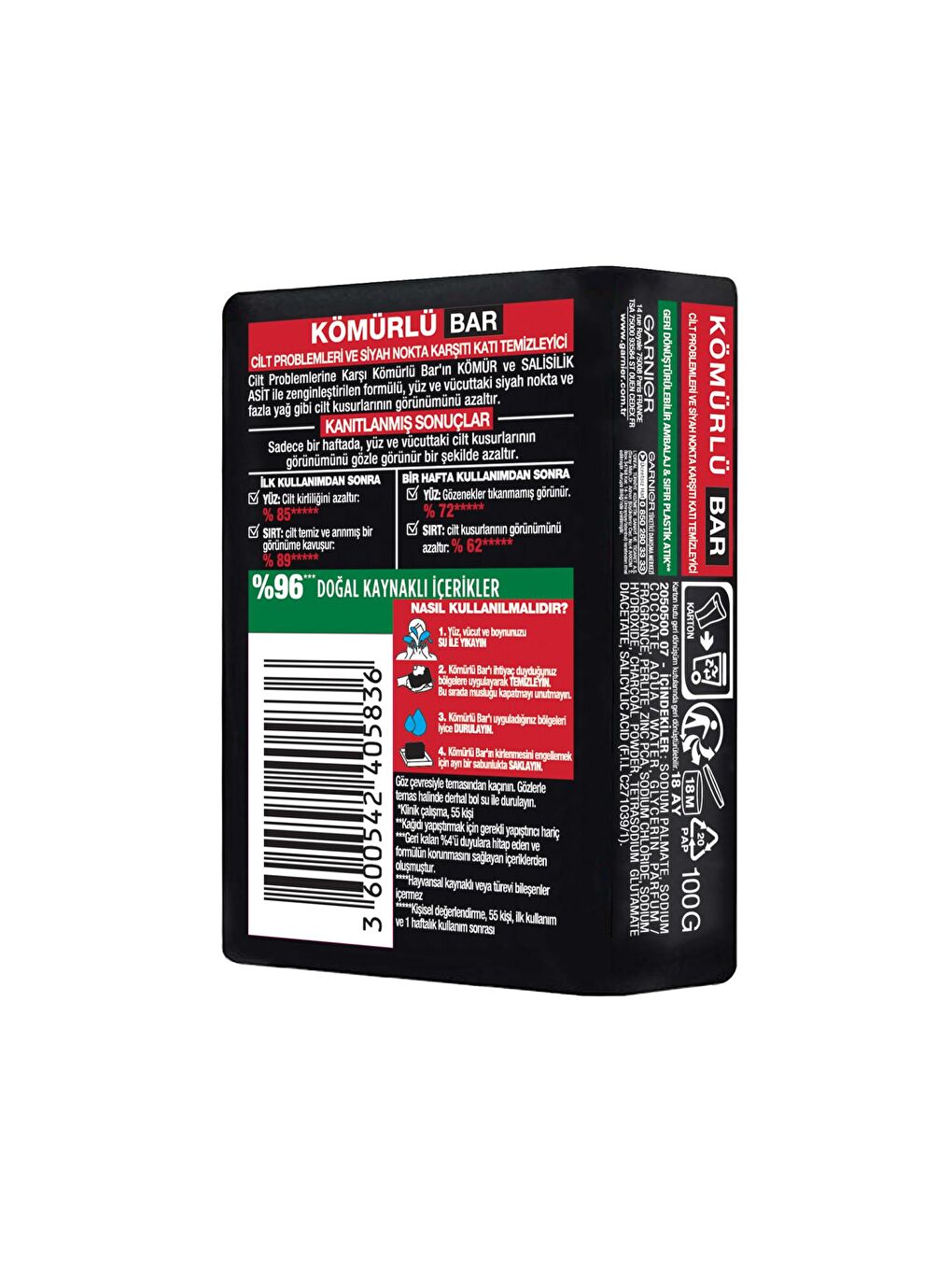 Saf & Temiz Siyah Nokta Karşıtı Kömürlü Bar-2