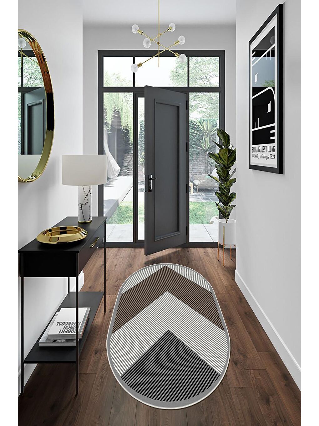 Karışık Dekoratif Özel Tasarım Yıkanabilir, Modern Halı  160x230-1