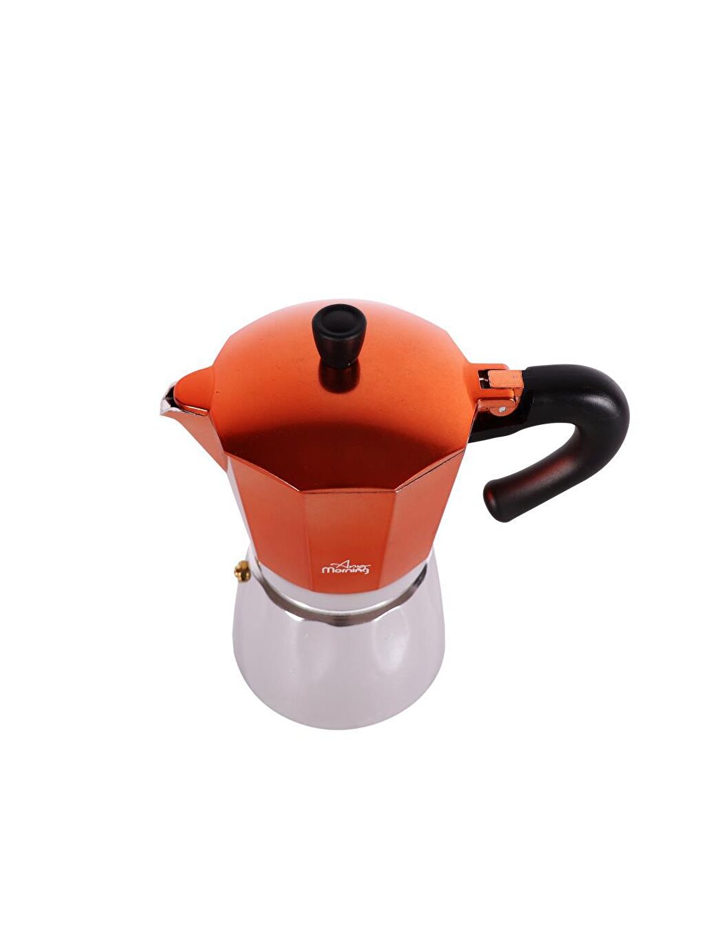 Any Morning Bakır Hes-6 Espresso Kahve Makinesi Alüminyum Moka Pot 240 Ml Bakır - 1