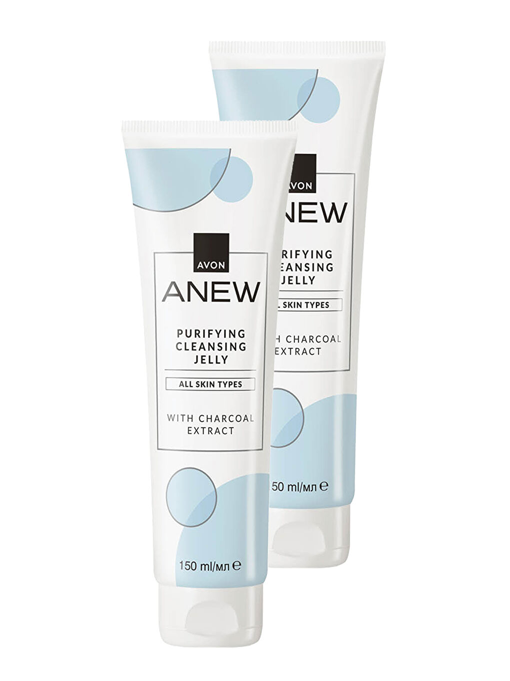 AVON Anew Purifying Cleansing Jelly Kömür Özlü Arındırıcı Temizleyici Jel 150 Ml. İkili Set