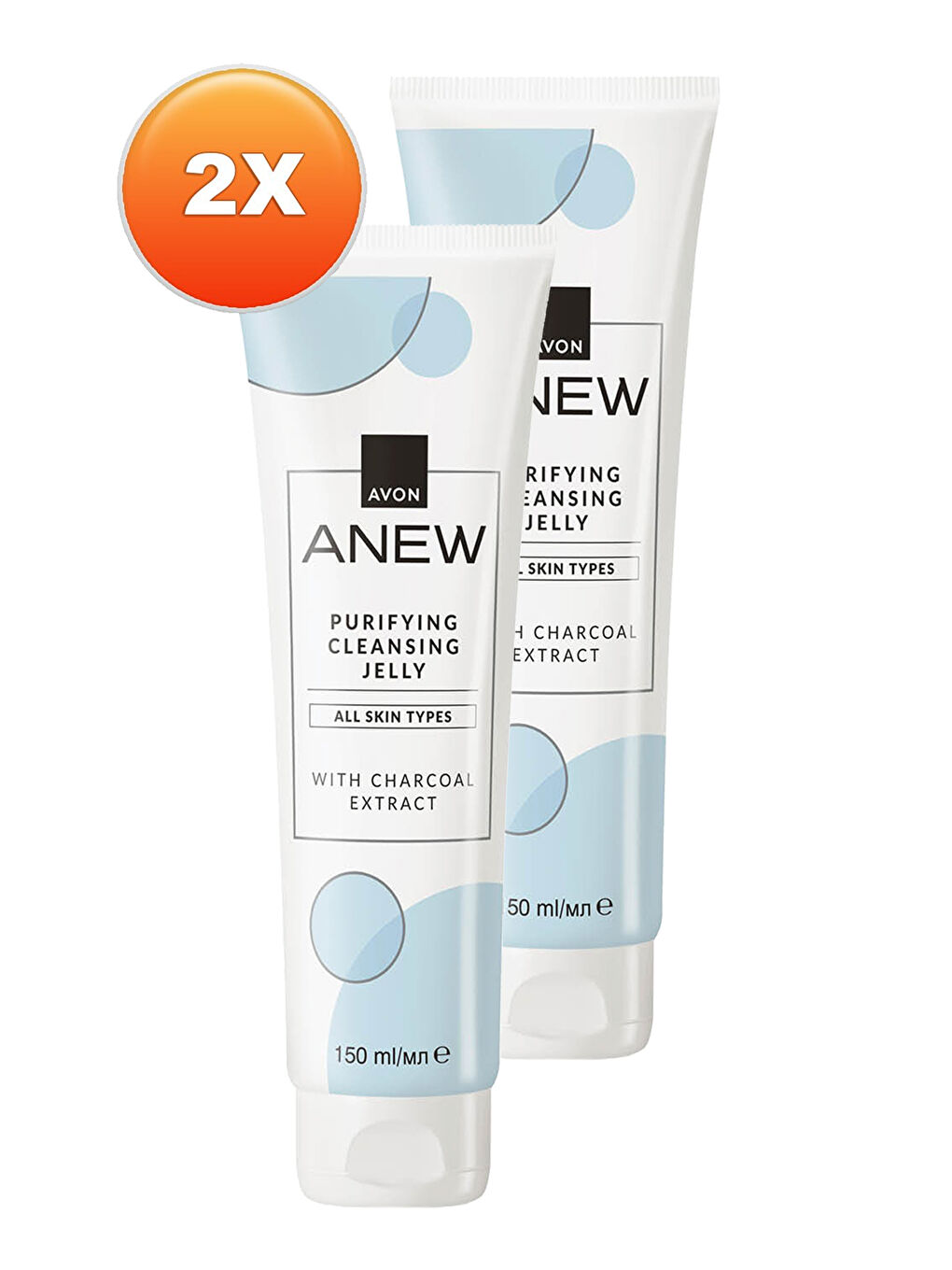 AVON Anew Purifying Cleansing Jelly Kömür Özlü Arındırıcı Temizleyici Jel 150 Ml. İkili Set - 1