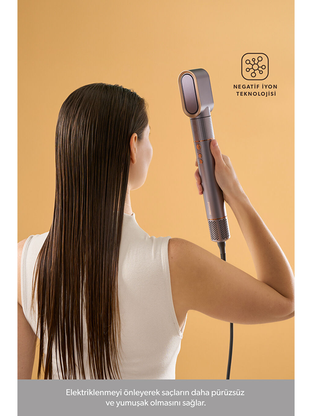 Hairmony 4606H Saç Kurutma ve Şekillendirme Seti Mor-3