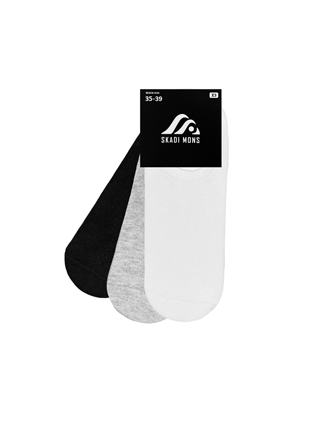 Karışık Sneaker 3 Pack Unisex Çorap-1