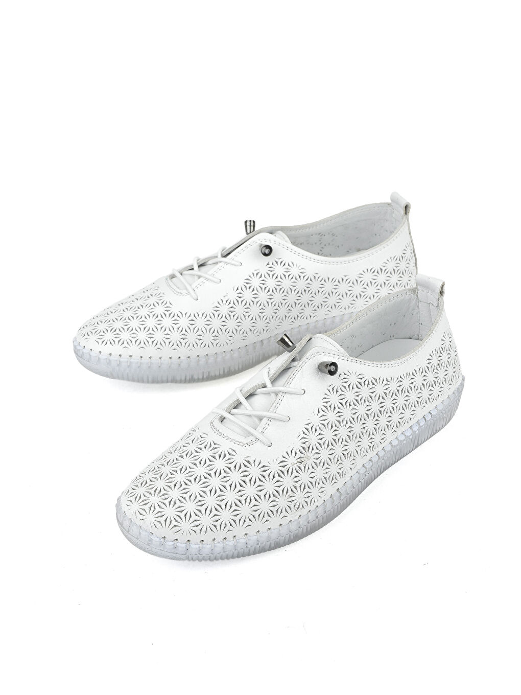 Kadın Hakiki Deri Ayakkabı 1511010Z02 Beyaz-4