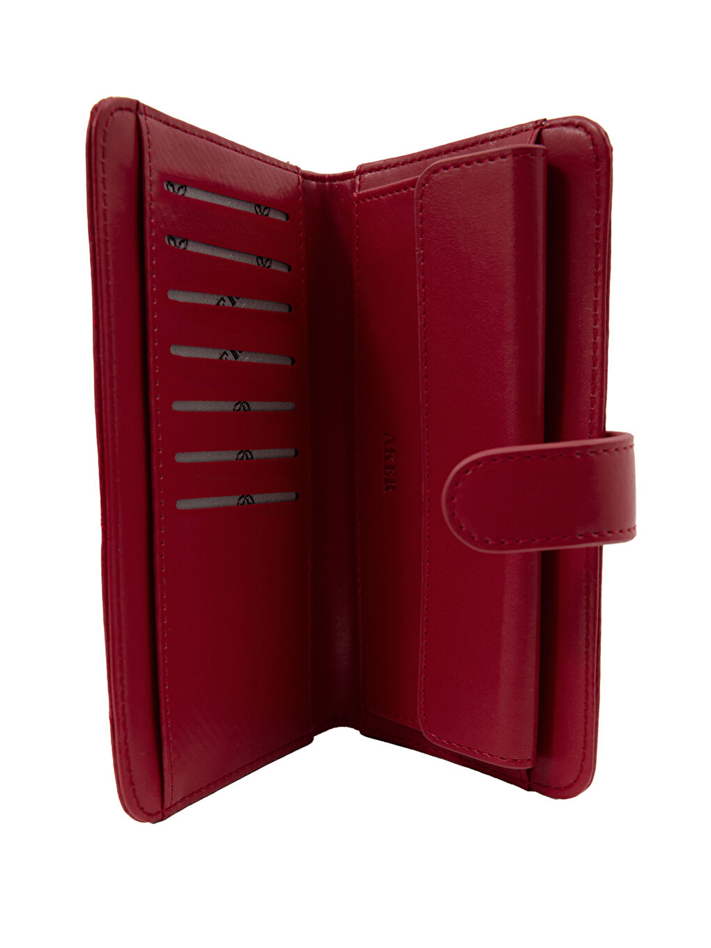 Kırmızı Czdn30009 Dikdörtgen Çıtçıtlı Cüzdan-2