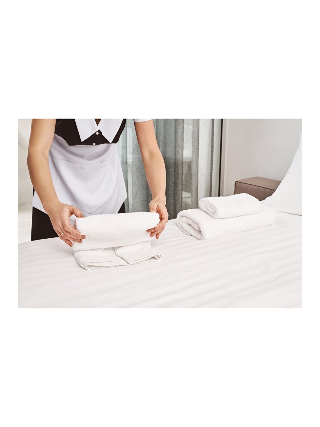 Otel Banyo Havlusu | Beyaz | % Pamuk | 470gr | 70 x 130 cm-4