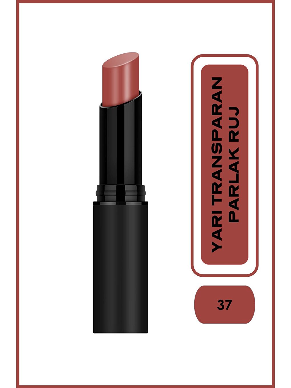 Sheer Shine Stylo Lipstick - 37 - Yarı Transparan Parlak Ruj