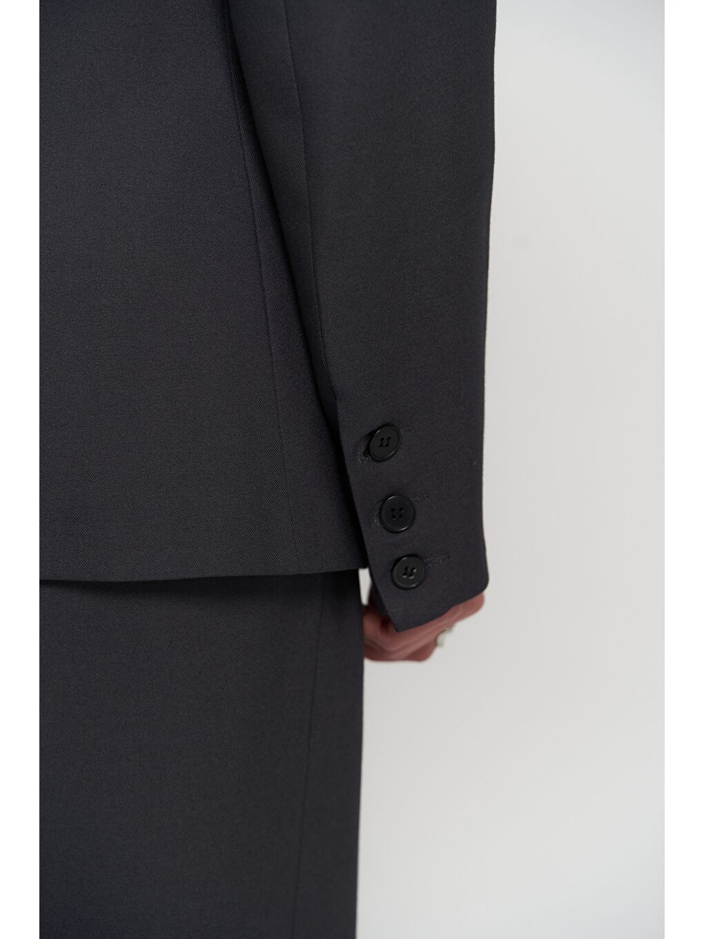 Halvyn Dar Kesim Blazer Antrasit Takım-7