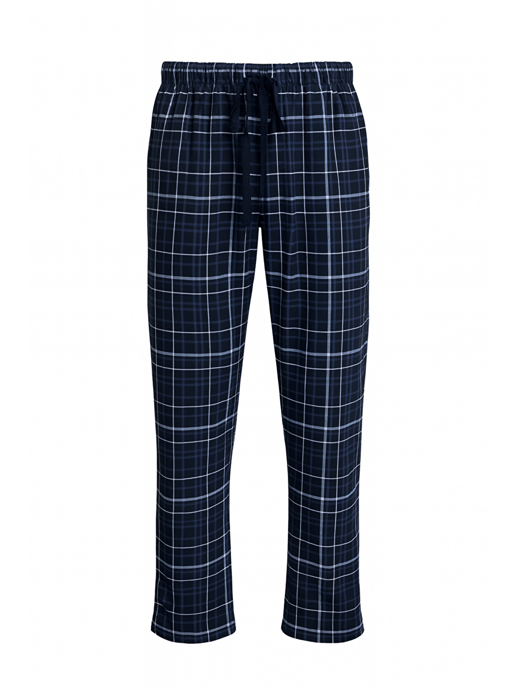 Antrasit Erkek Ekose %100 Pamuk Yüksek Kalite Rahat  Büyük Beden Pijama Altı