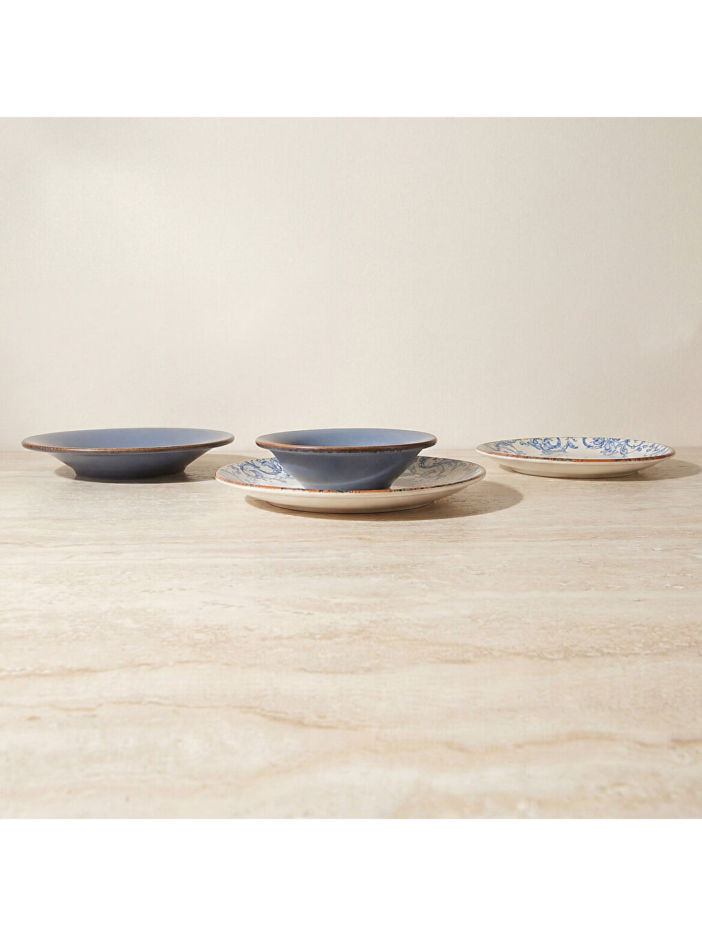 Ekru Paris 16 Parça 4 Kişilik Mat Yemek Takımı 31655-3