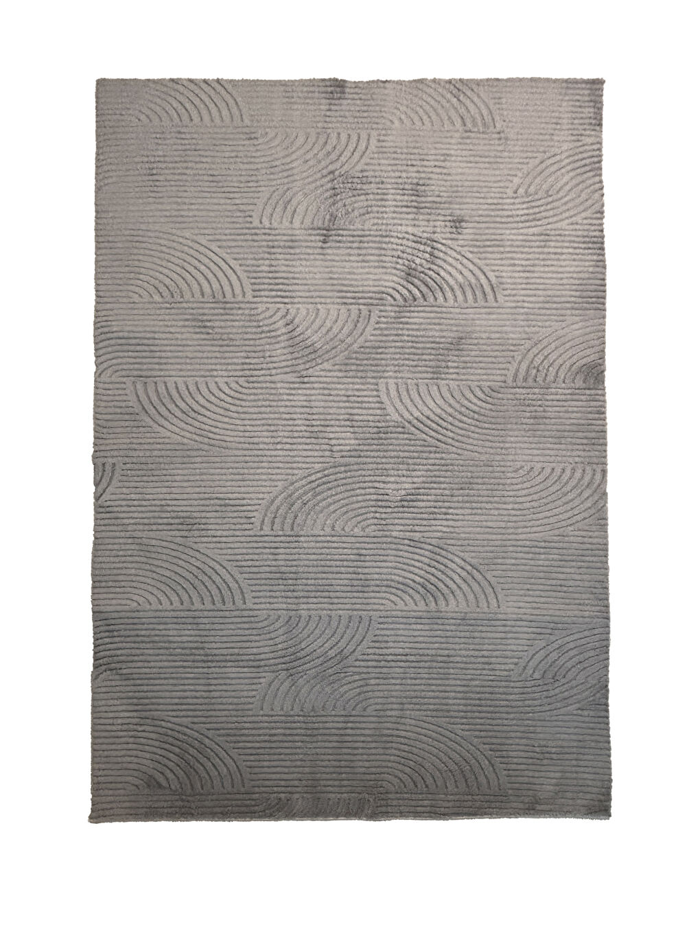 Gri Kendinden Desenli Halı, Yumuşak, Kaydırmaz Taban, Yıkanabilir, Modern Halı-8