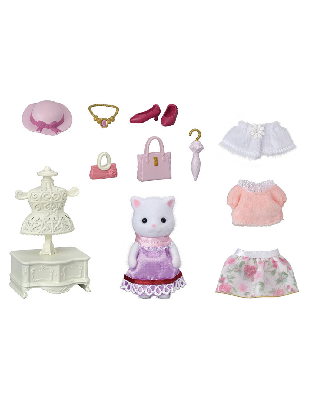 Sylvanian Families Renksiz Moda Seti Kedisi 5461 - 1