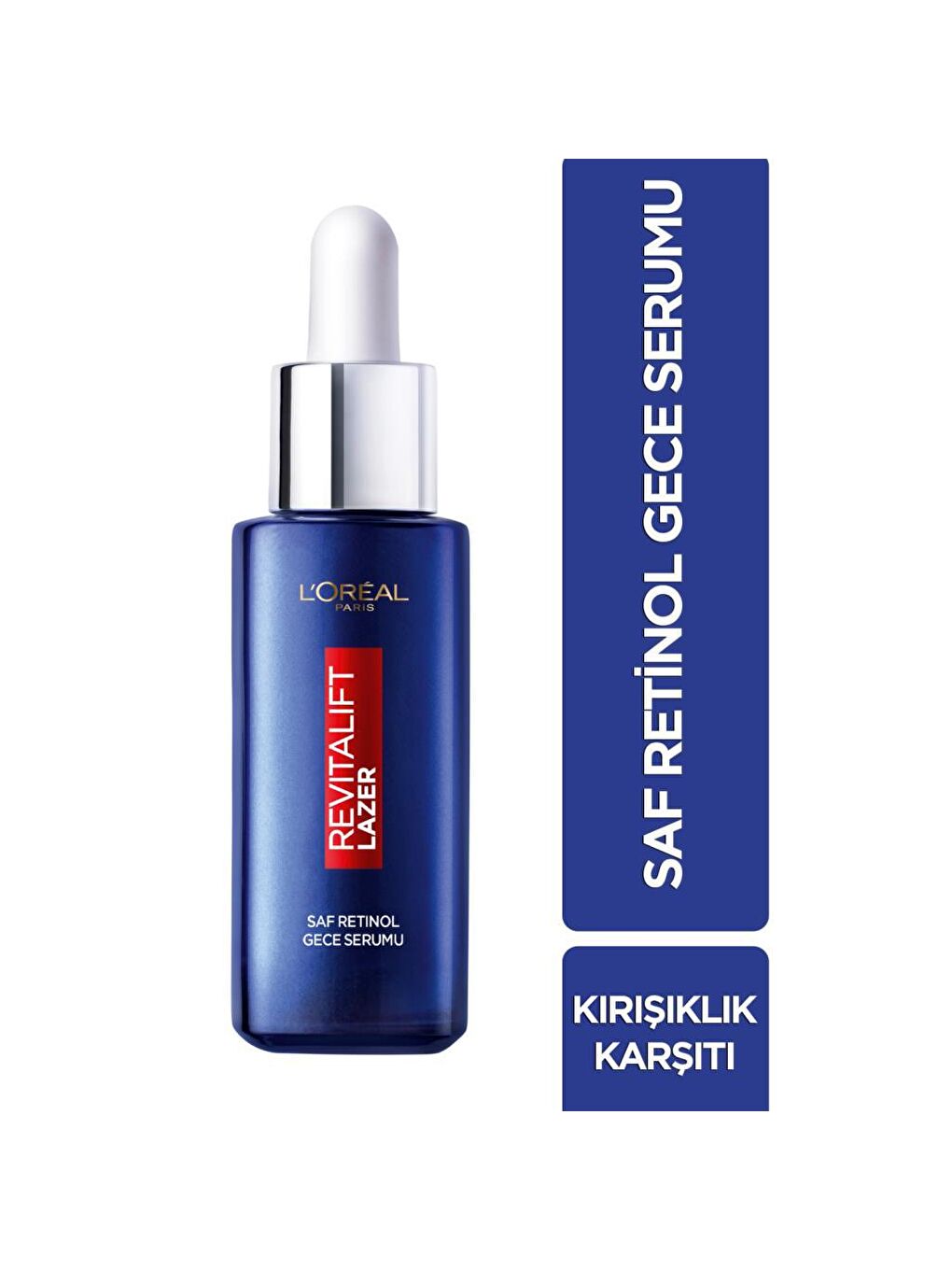 L'Oreal Paris Şeffaf Revitalift Lazer Saf Retinol Gece Serumu (30 ml) - 1