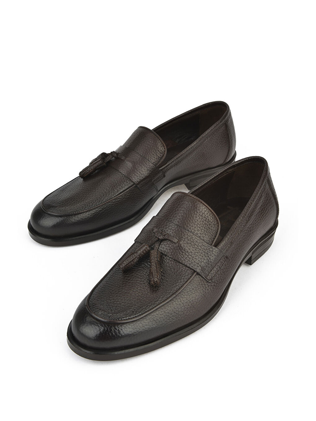 Kahverengi Erkek Hakiki Deri Ayakkabı 151986Z4074 Kahve-4