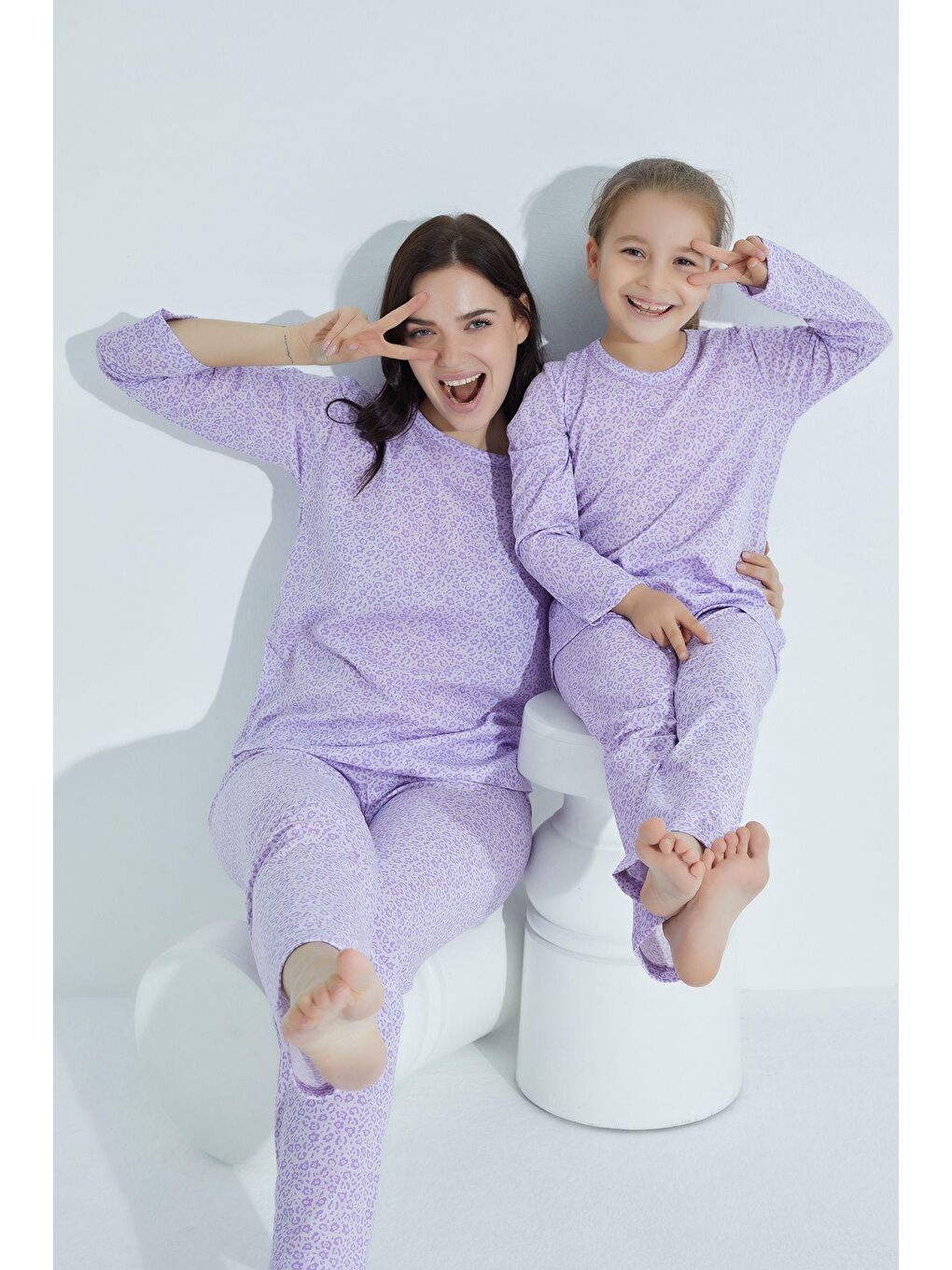Lila Kız Çocuk Pijama Takım 800-Ak -15