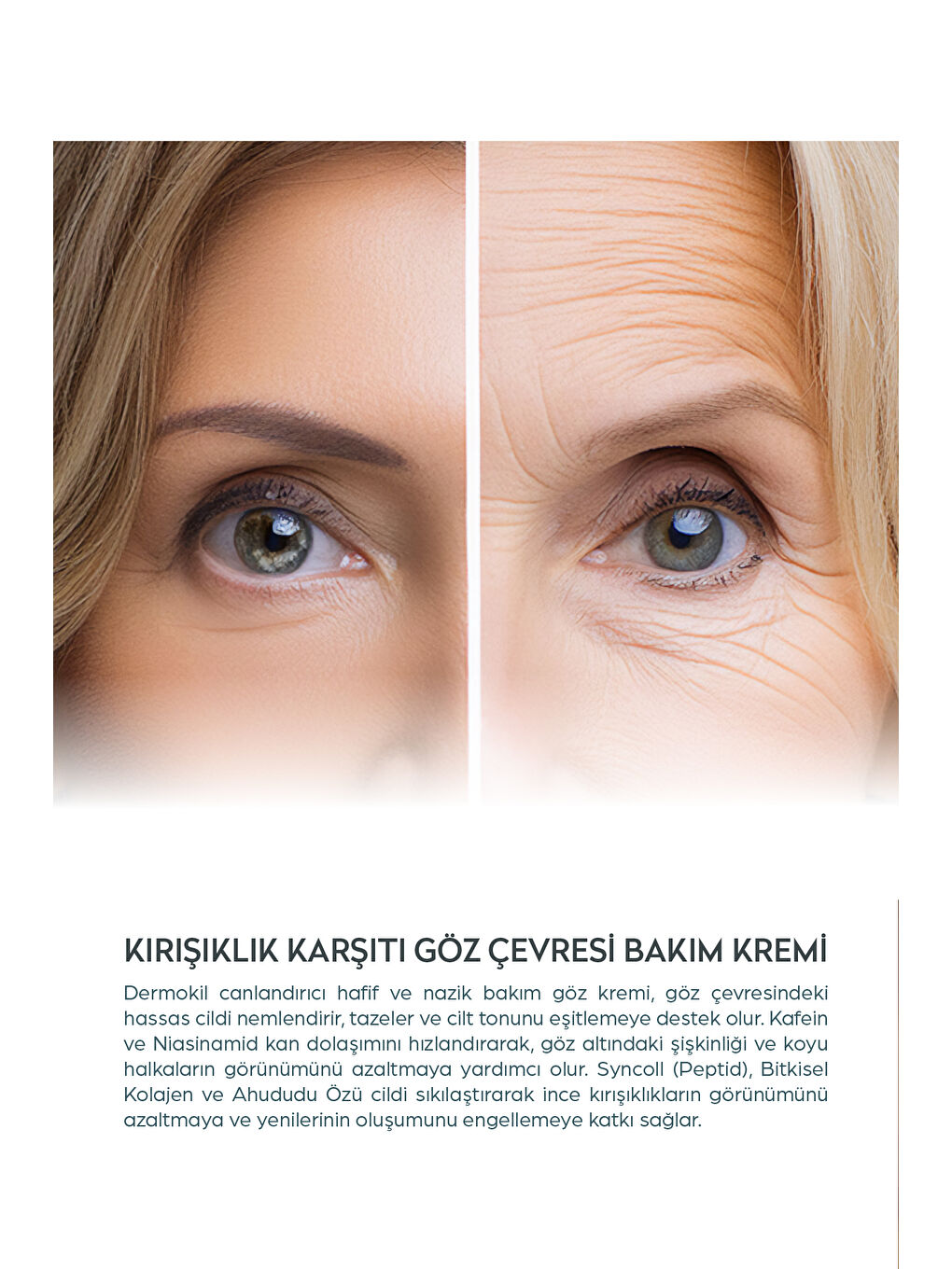 DERMOKIL Kırışıklık Karşıtı Göz Çevresi Bakım Kremi 15 ml - 2