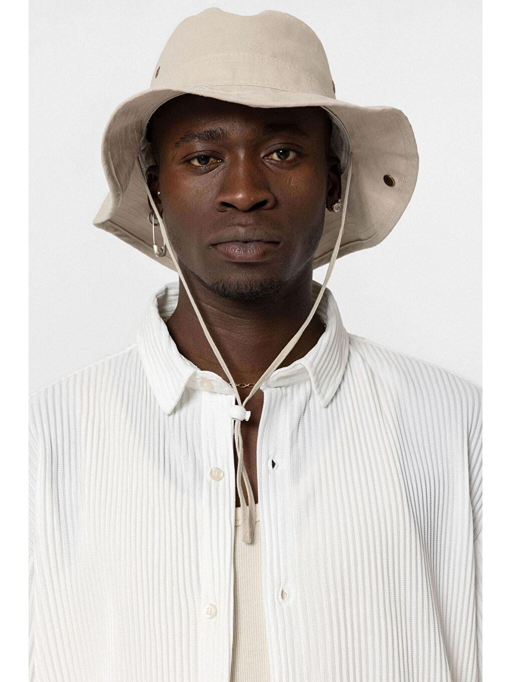 Basic Oversize Ottoman Takım Beyaz-4