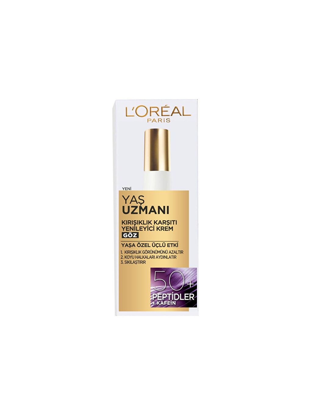 L'Oreal Paris Yaş Uzmanı 50+ Kırışıklık Karşıtı Yenileyici Göz Kremi - 1