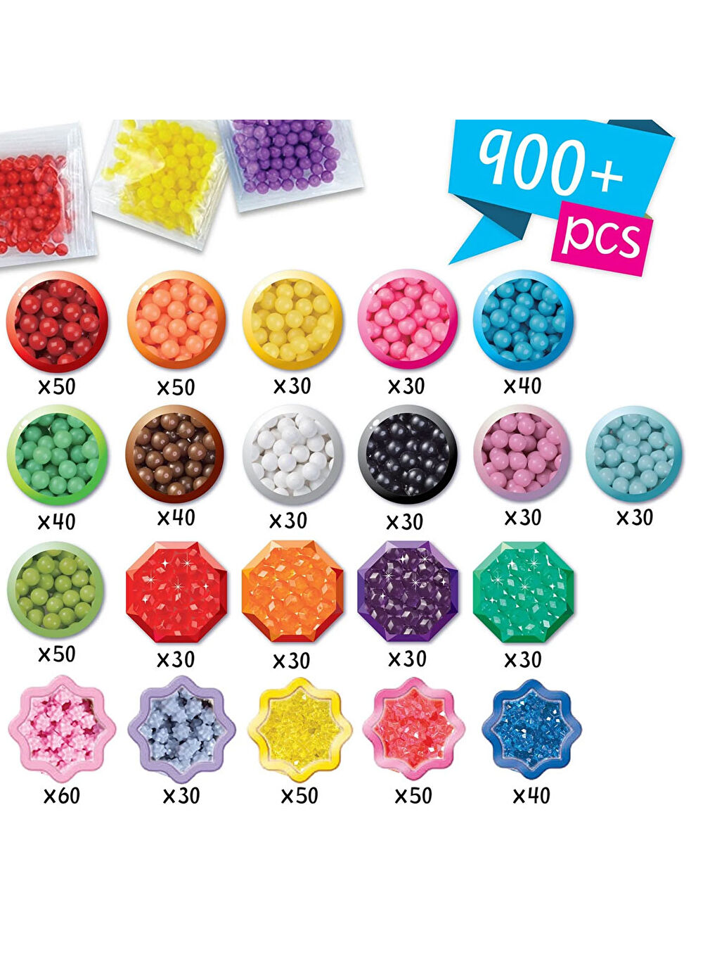 Aquabeads Renksiz Çantalı Başlangıç Seti 31912 - 3