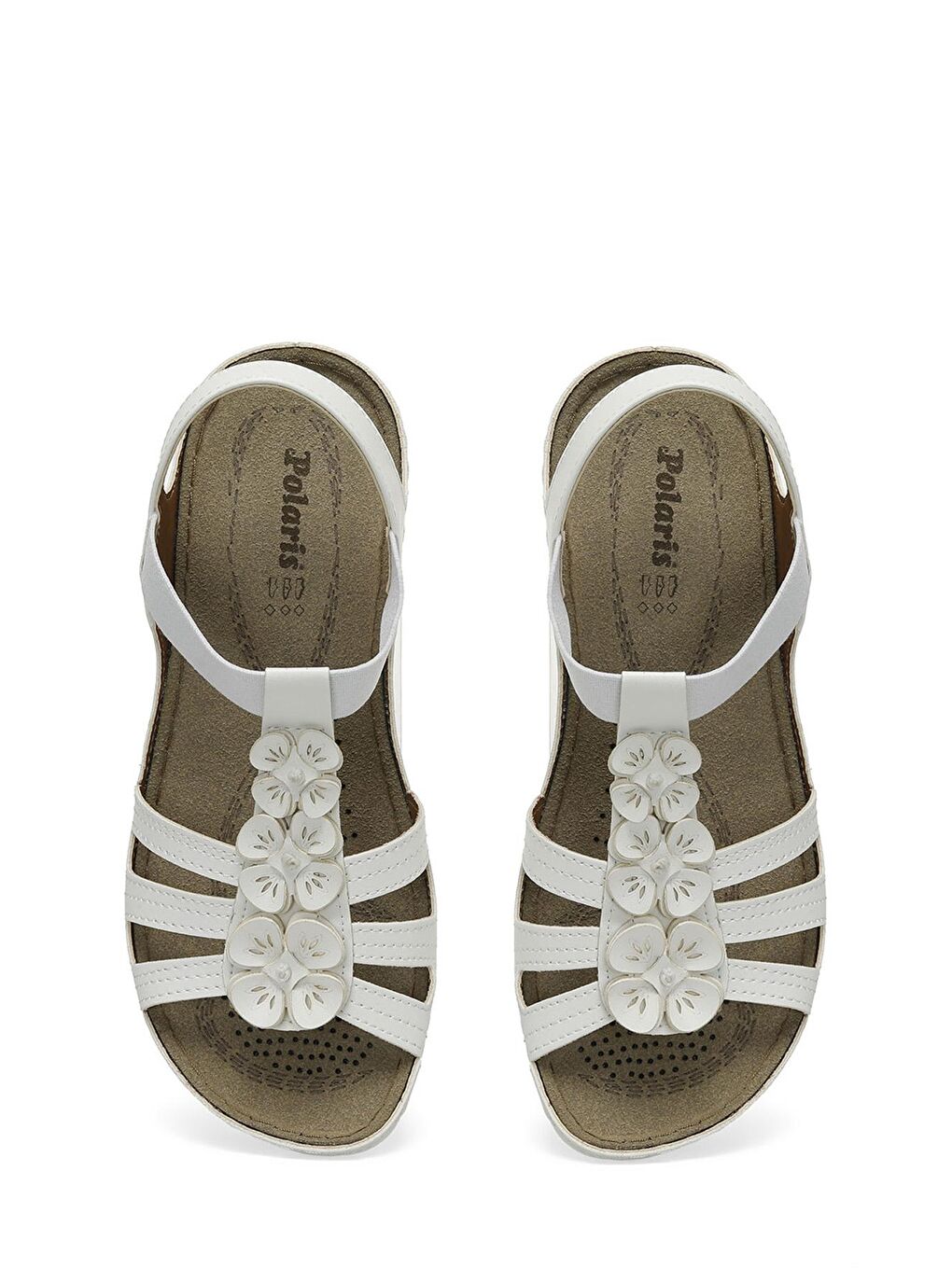 157362.Z4FX Beyaz Kadın Comfort Sandalet-3