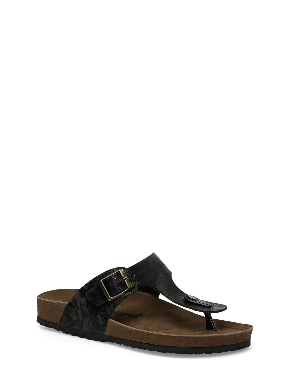 319854.Z 4FX Siyah Kadın Mantar Terlik-1