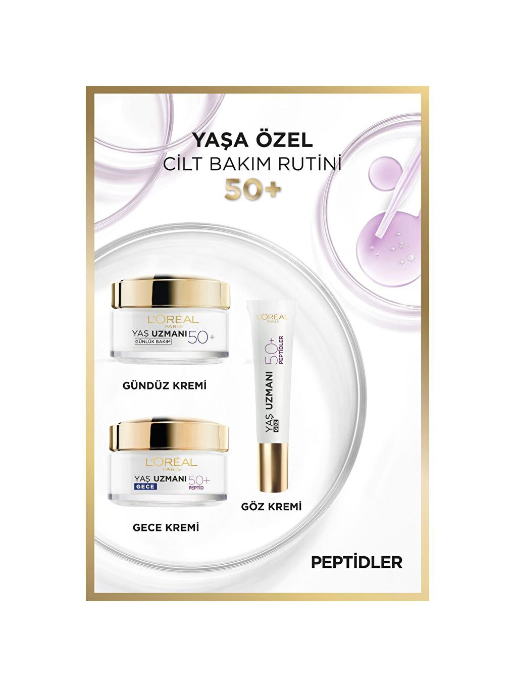 L'Oreal Paris Yaş Uzmanı 50+ Kırışıklık Karşıtı Yenileyici Gece Kremi - 4