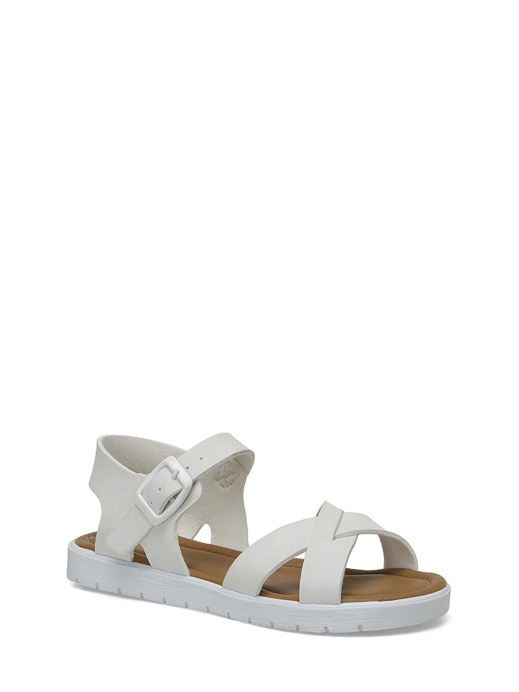 KLAS.F4FX Beyaz Kız Çocuk Sandalet-1