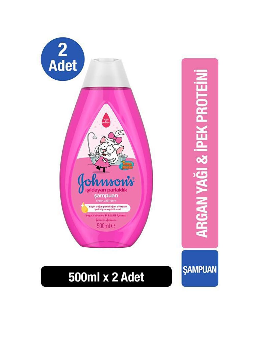 JOHNSON'S Renksiz Kral Şakir Işıldayan Parlaklık 500 Ml x 2 Adet