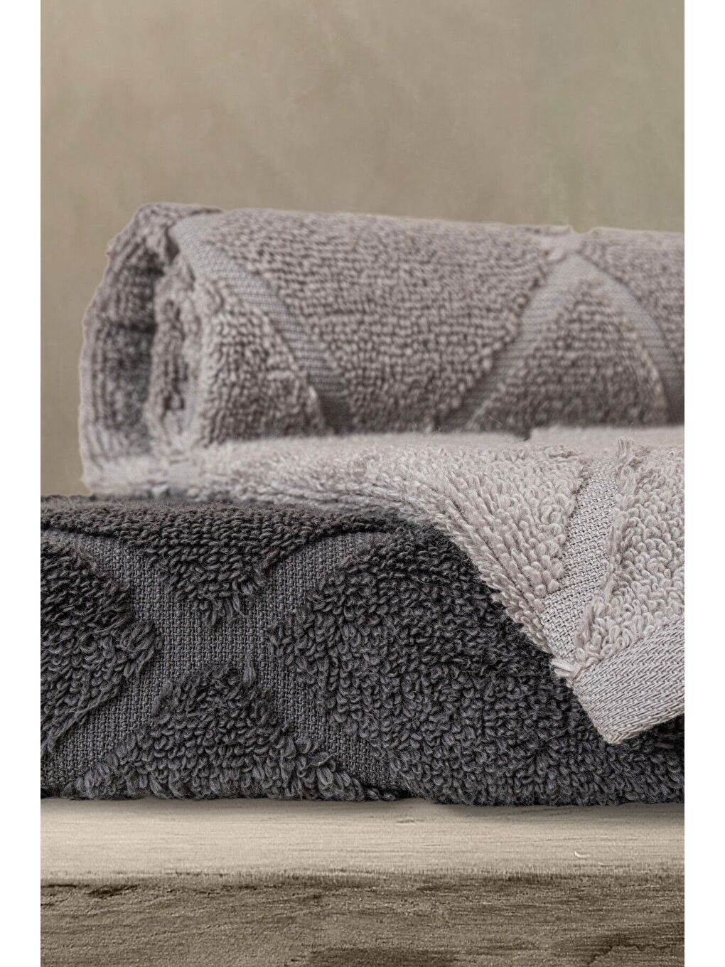 Yeşil Voli Serisi Micro Pamuk 30x50cm 3 Lü Havlu Seti V2 30X503ADET-1