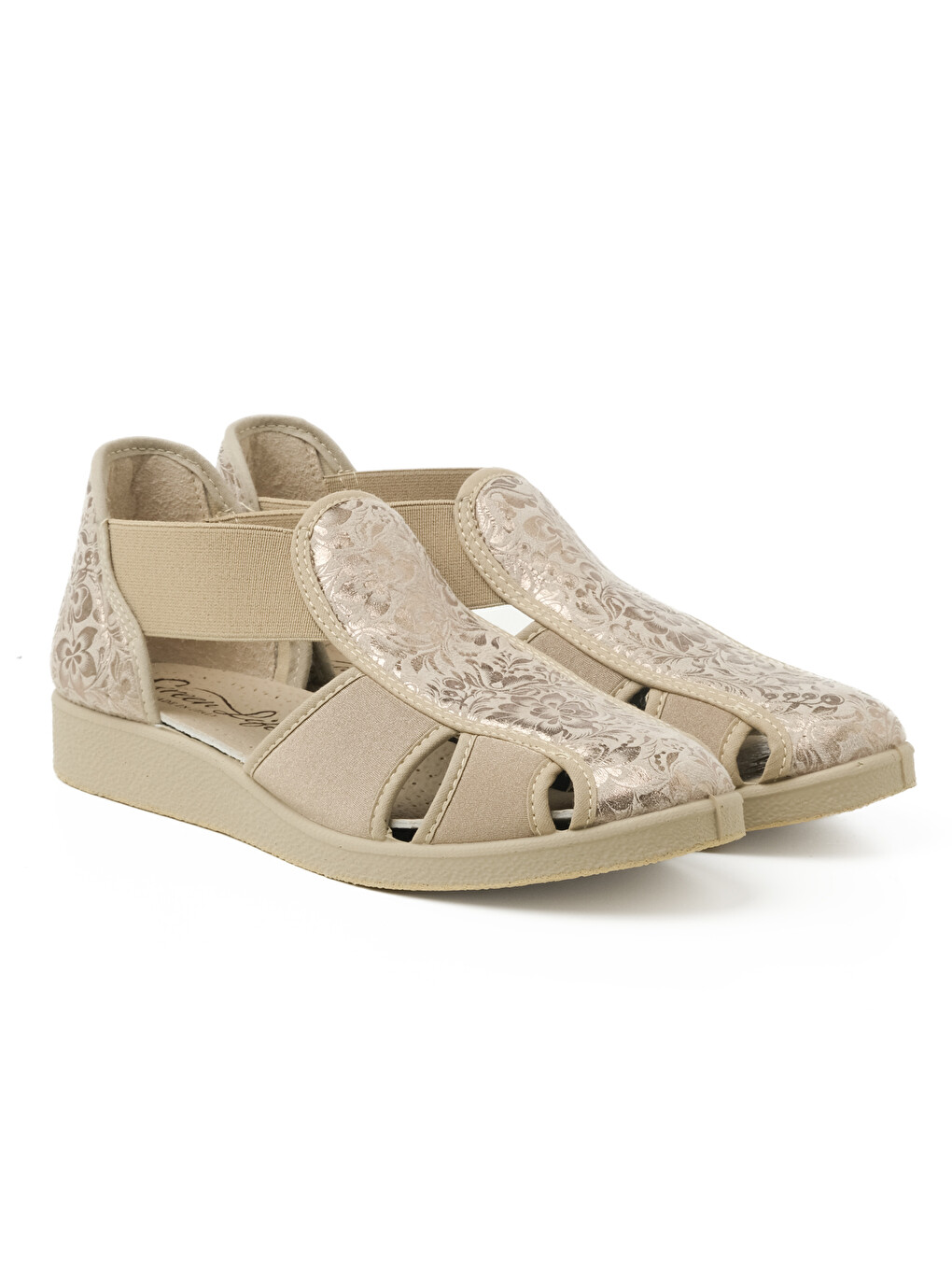 Bej Kadın Sandalet 169 STRETCH WOMEN'S FOOTWEAR Beige-2