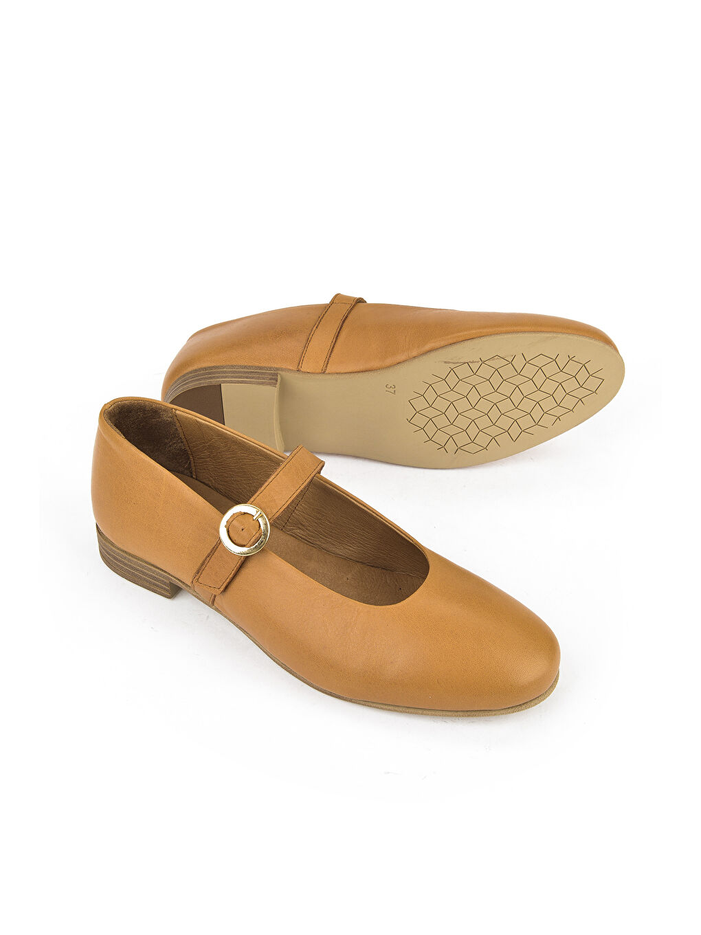 Kahverengi Hakiki Deri Kadın Ayakkabı 1511033Z2563 Taba-3