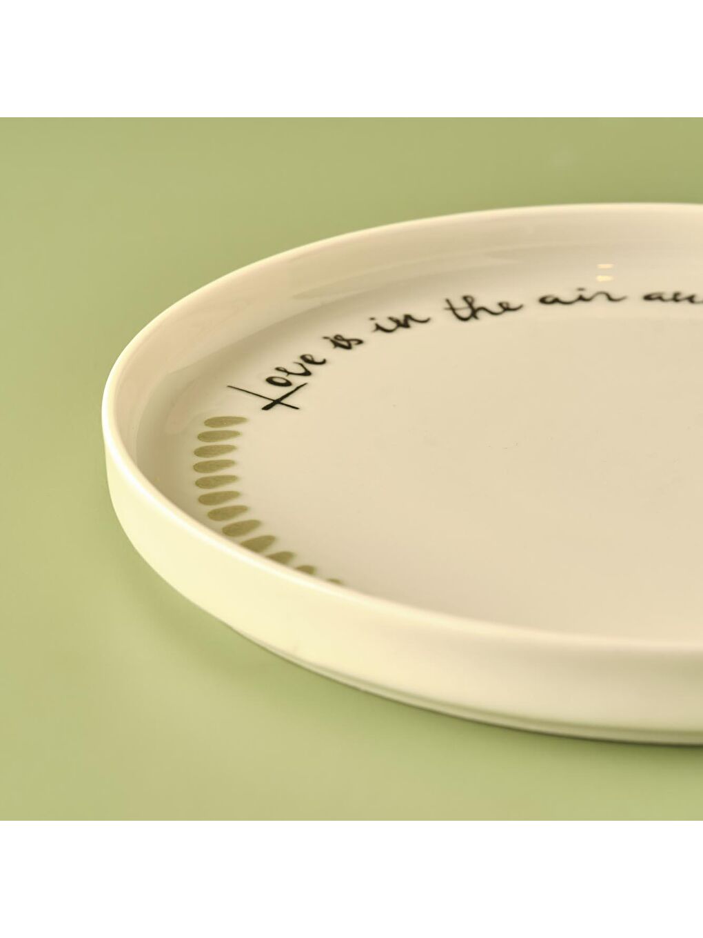 Karışık Smells Porselen Pasta Tabağı 4'lü-3