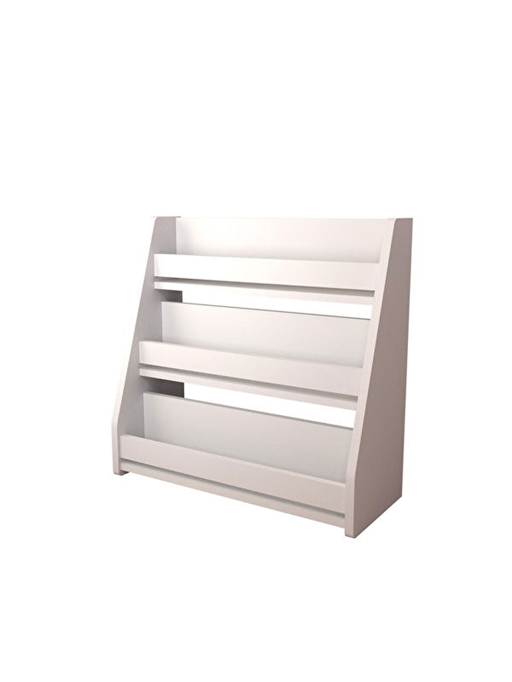 Montessori 3 Raflı Kitaplık - Beyaz - 60x25x60 cm-4