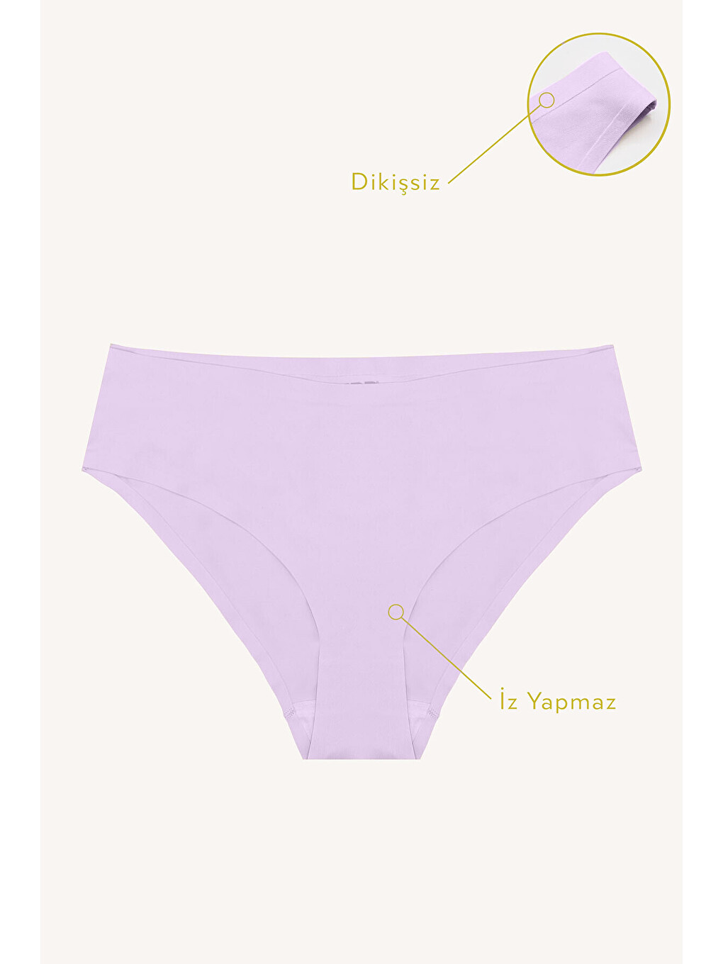 Lila Cushy İz Yapmaz Külot