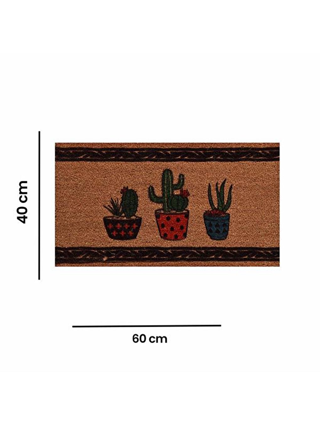 Bej Koko Kapı Paspası - Kaktüs-1