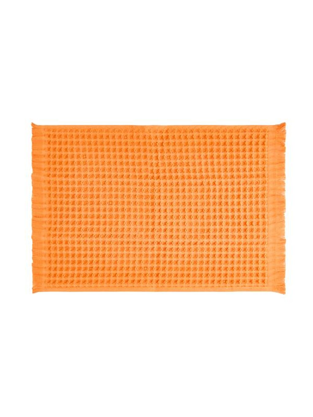 Soft Waffle Mutfak Havlusu - Turuncu - 30x45 cm-1