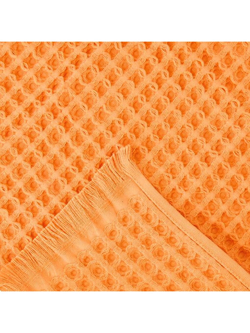 Soft Waffle Mutfak Havlusu - Turuncu - 30x45 cm-3