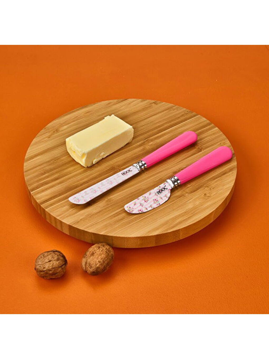 2'li Kahvaltı Bıçağı Seti - Yeşil - 18 cm + 16 cm-1