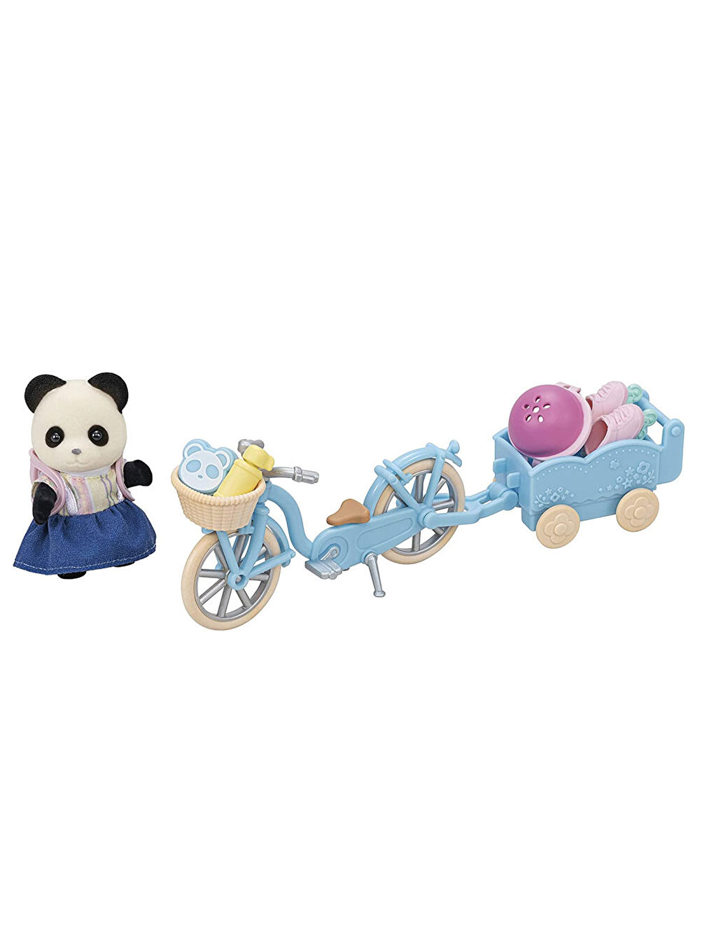 Sylvanian Families Renksiz Bisiklet ve Paten Seti -Panda Kız- 5652 - 2