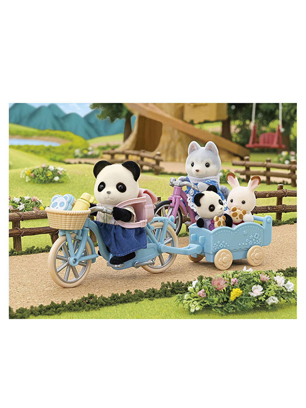 Sylvanian Families Renksiz Bisiklet ve Paten Seti -Panda Kız- 5652 - 3