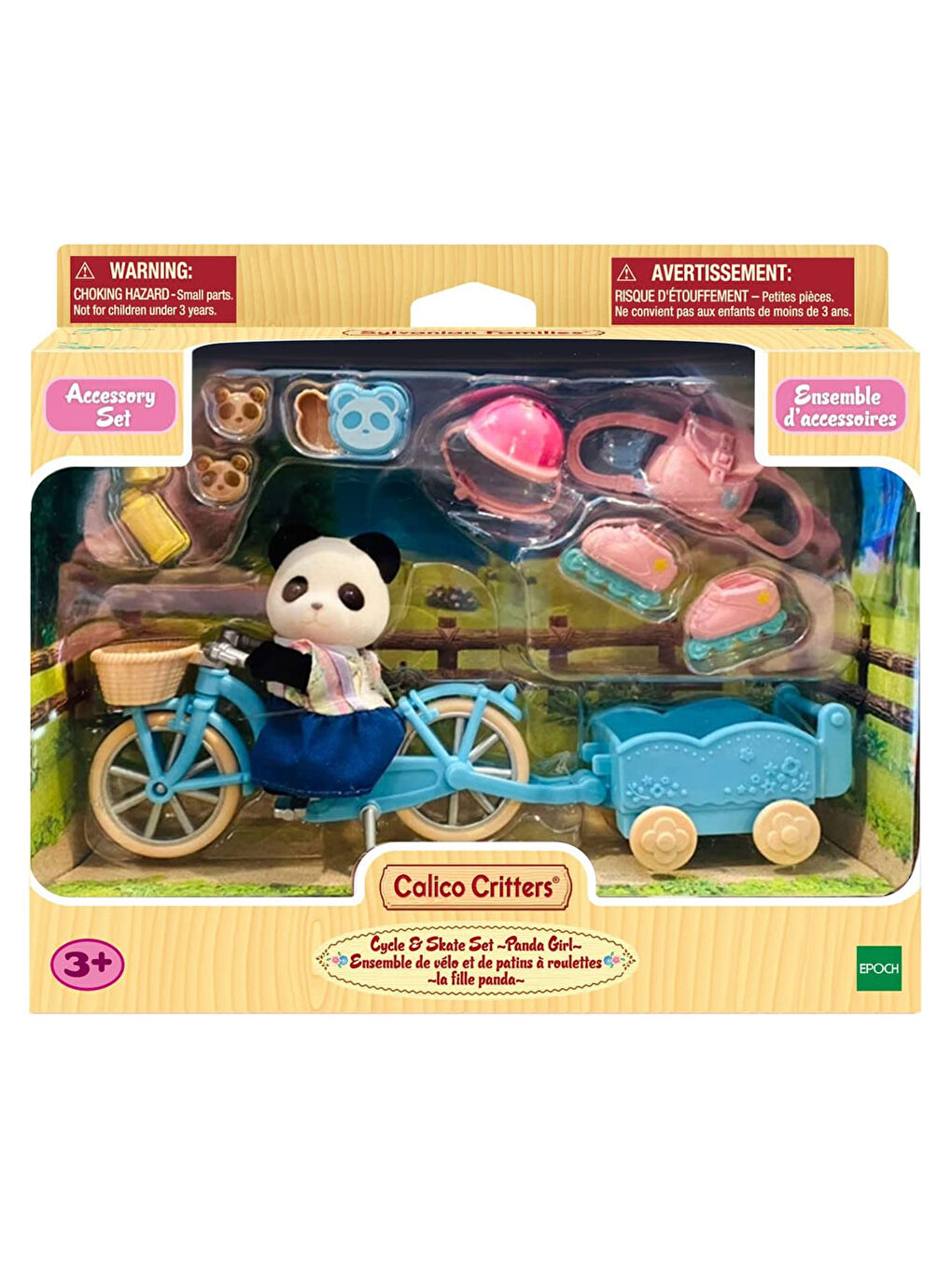 Sylvanian Families Renksiz Bisiklet ve Paten Seti -Panda Kız- 5652 - 5