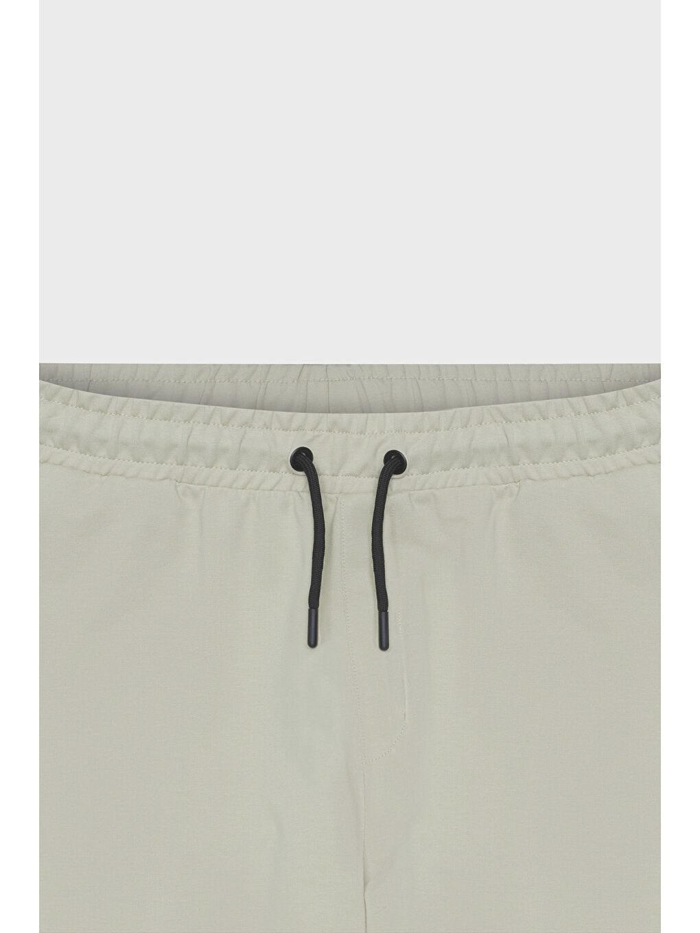 Erkek Bej Standart Fit Beli ve Paçası Lastikli Rahat Spor Eşofman Altı-6