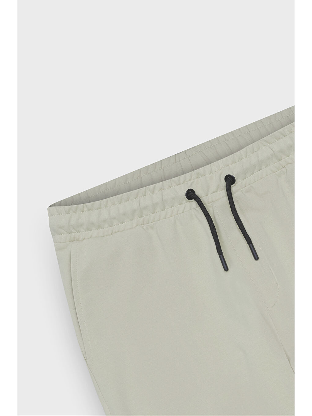 Erkek Bej Standart Fit Beli ve Paçası Lastikli Rahat Spor Eşofman Altı-7