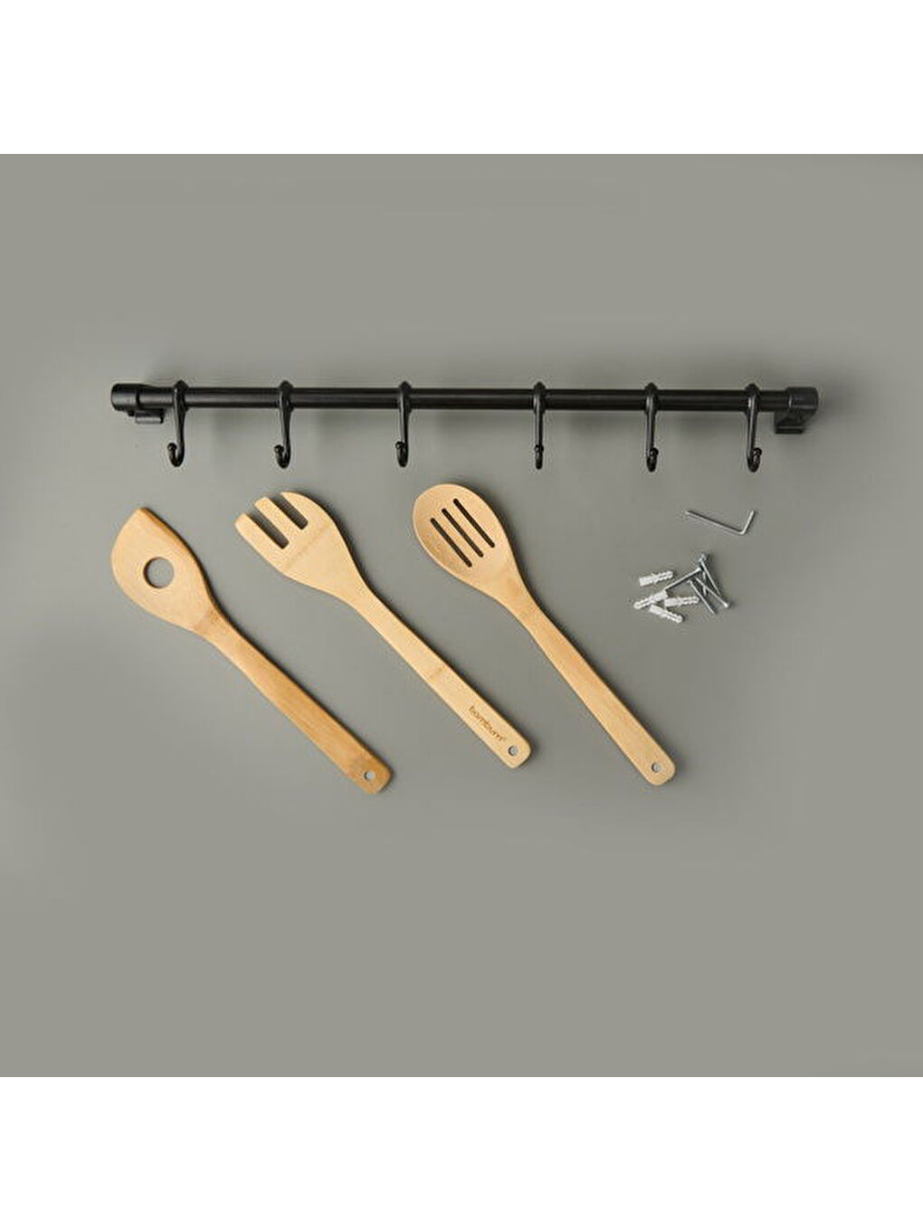 Askı Rayı - Siyah - 53 cm