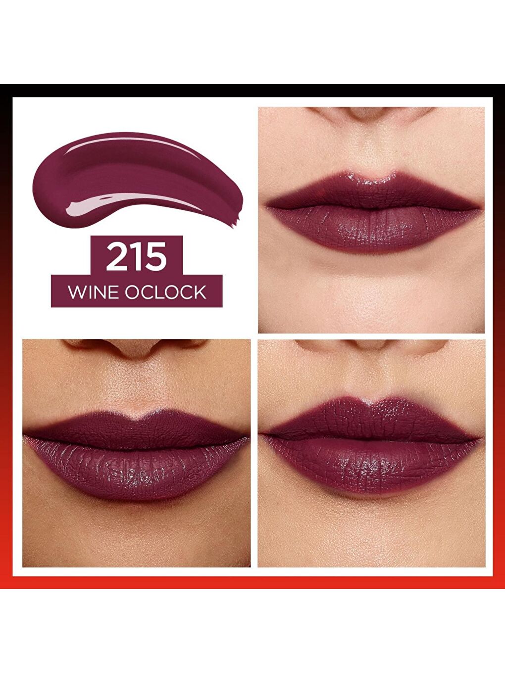 L'Oreal Paris Mor Infaillible 2-Step 24 Saat Kalıcı Likit Ruj & Balm - 215 Wine Oclock - 2