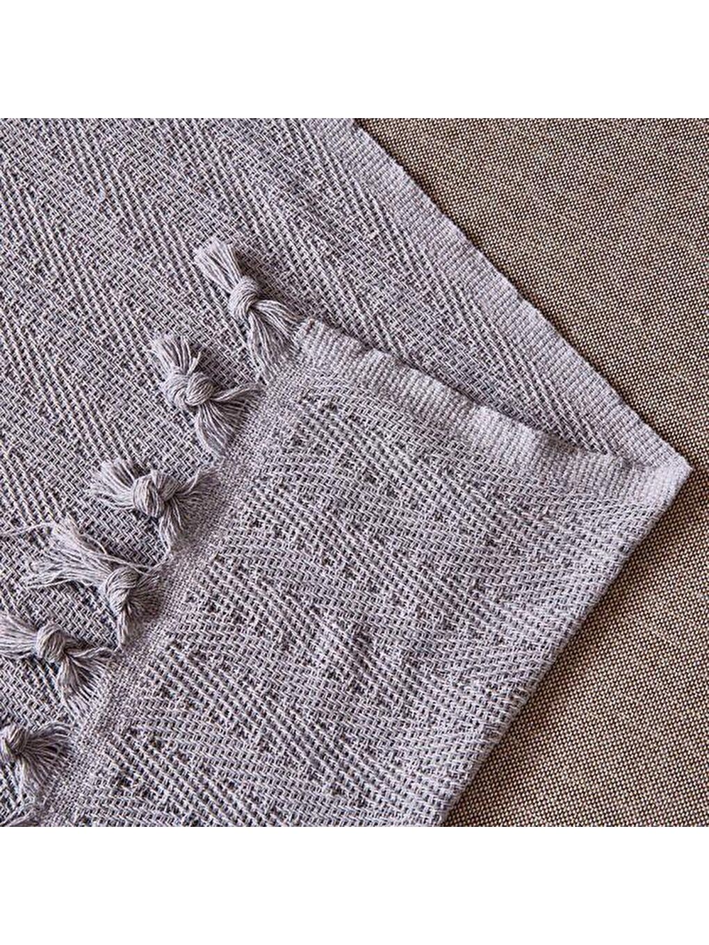 Soft Koltuk Şalı - Gri - 180x210 cm-1