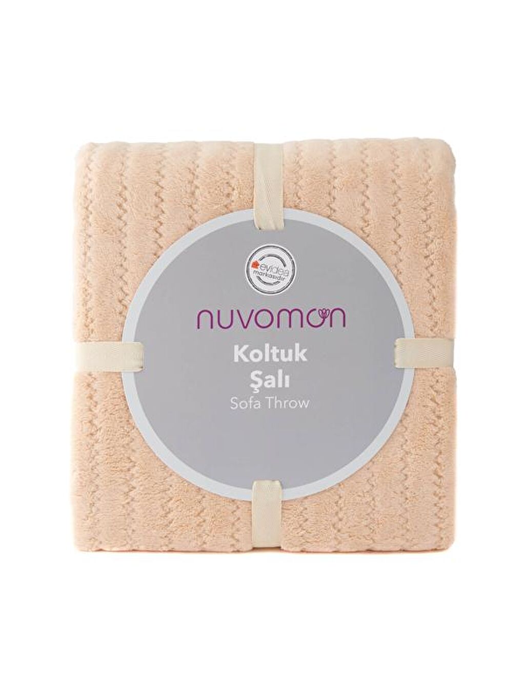 Wellsoft Koltuk Şalı - Bej - 120x165 cm-1